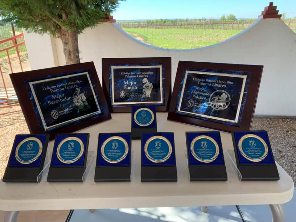 Trofeos y reconocimientos de festival taurino